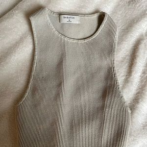 Aritzia Babaton Cropped Ribbed Tank